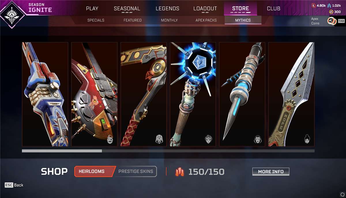 Game account sale Apex Legends